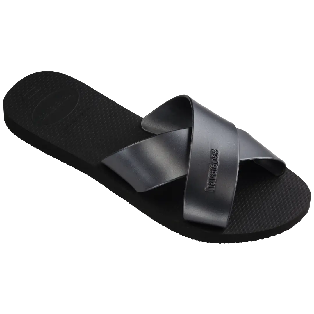 Women's Aqua Metallic Sandals - Image 2