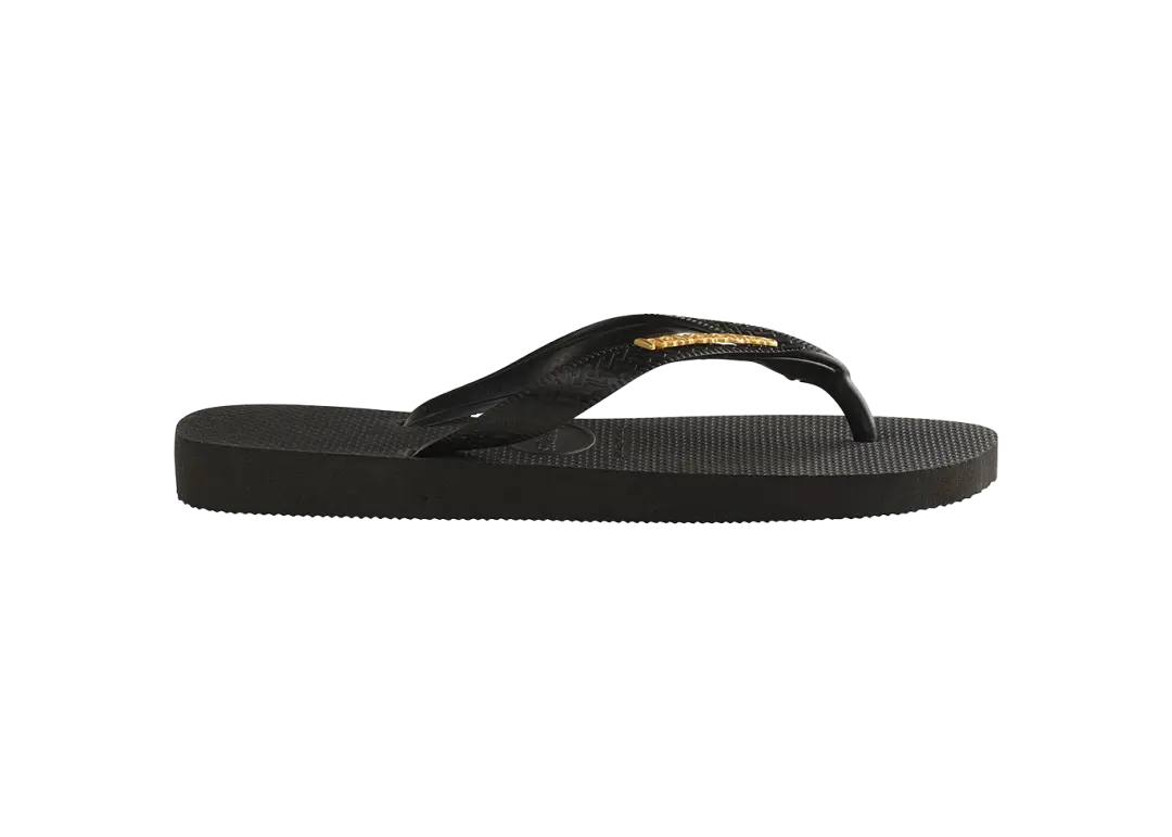 Women's Top Logo Metallic Flip Flops - Image 3