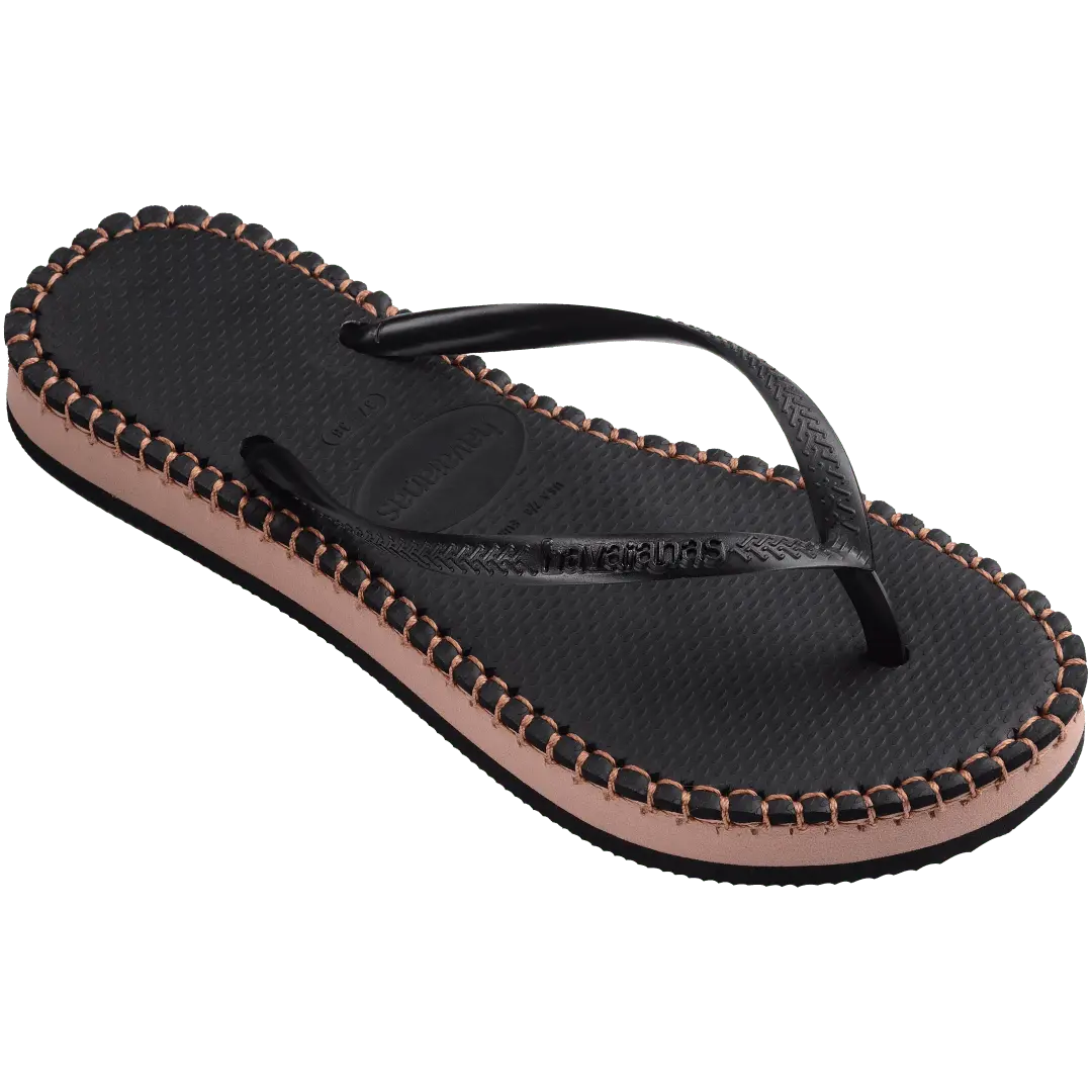 Women's Flatform Loop Slim Flip Flops - Image 4