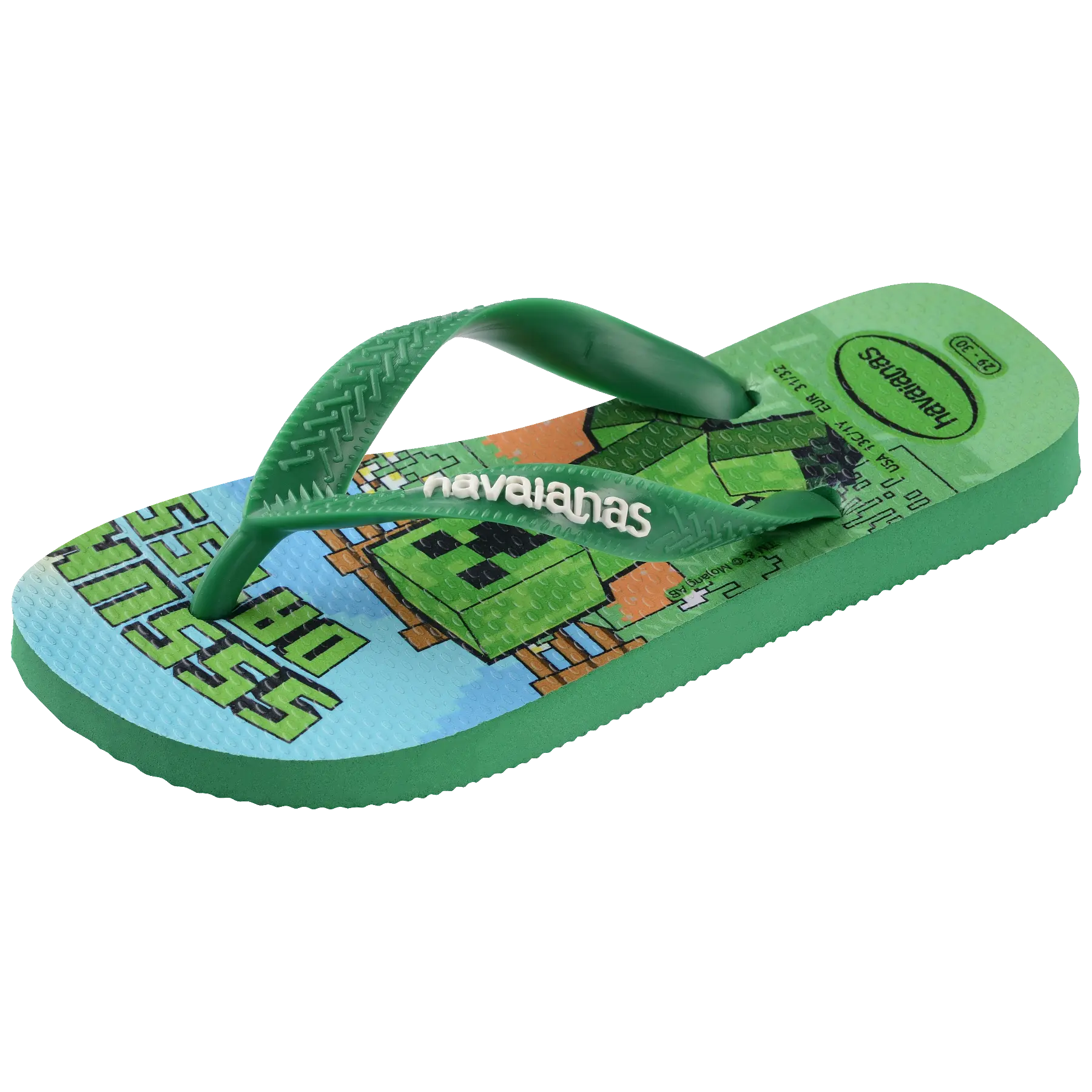 Kids' Minecraft Top Flip Flops - Image 6