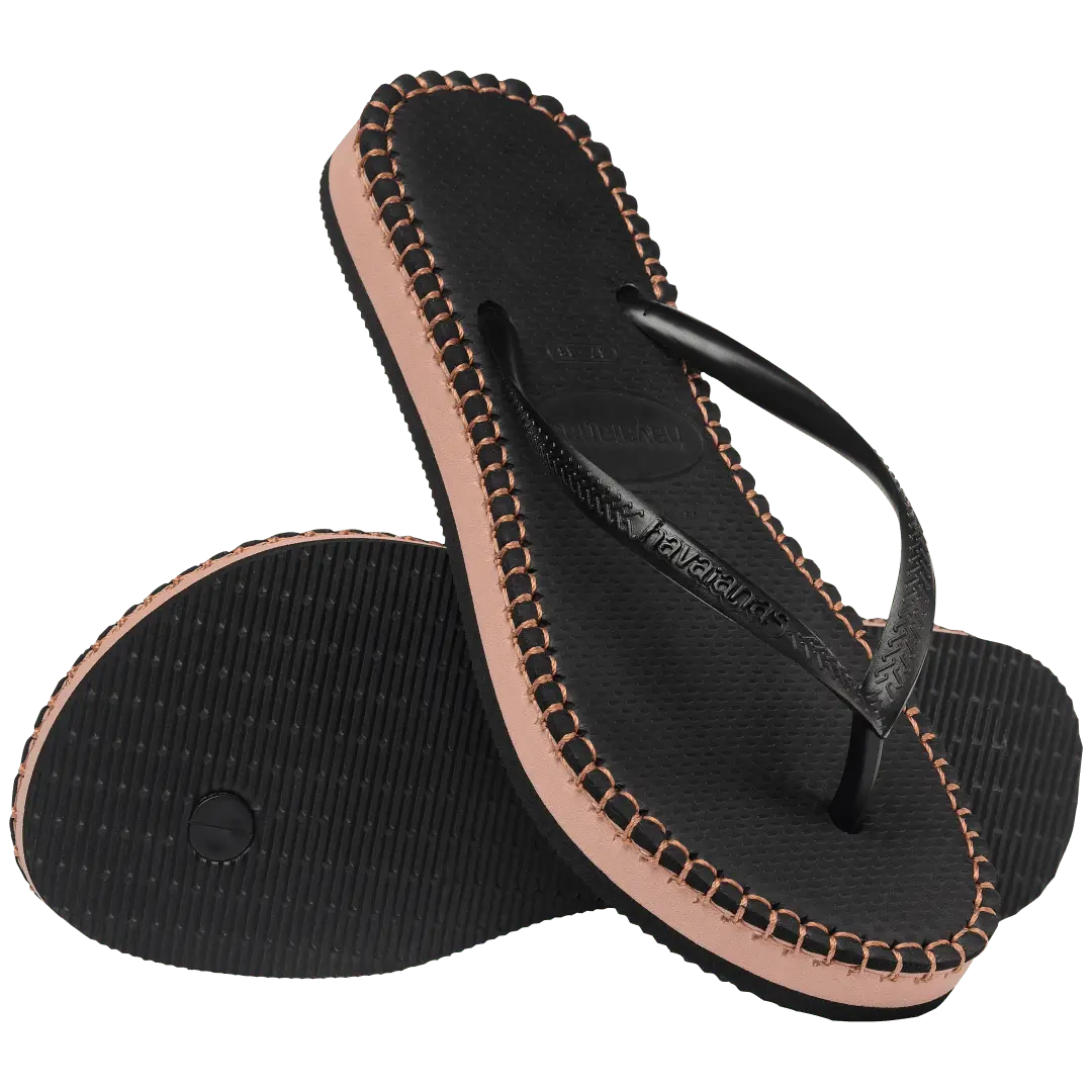 Women's Flatform Loop Slim Flip Flops - Image 6