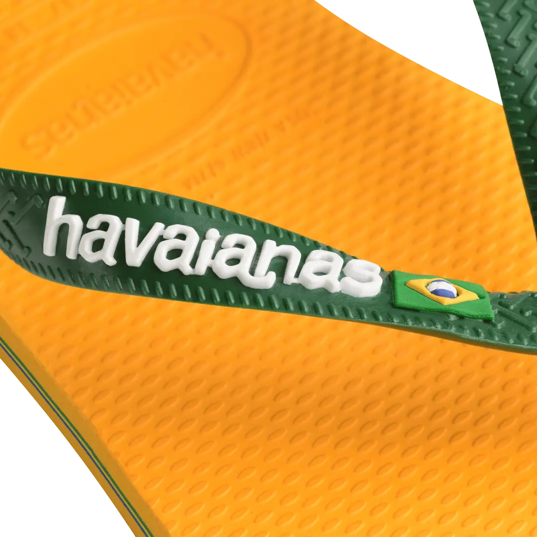 Women's Brazil Logo Flip Flops - Image 2