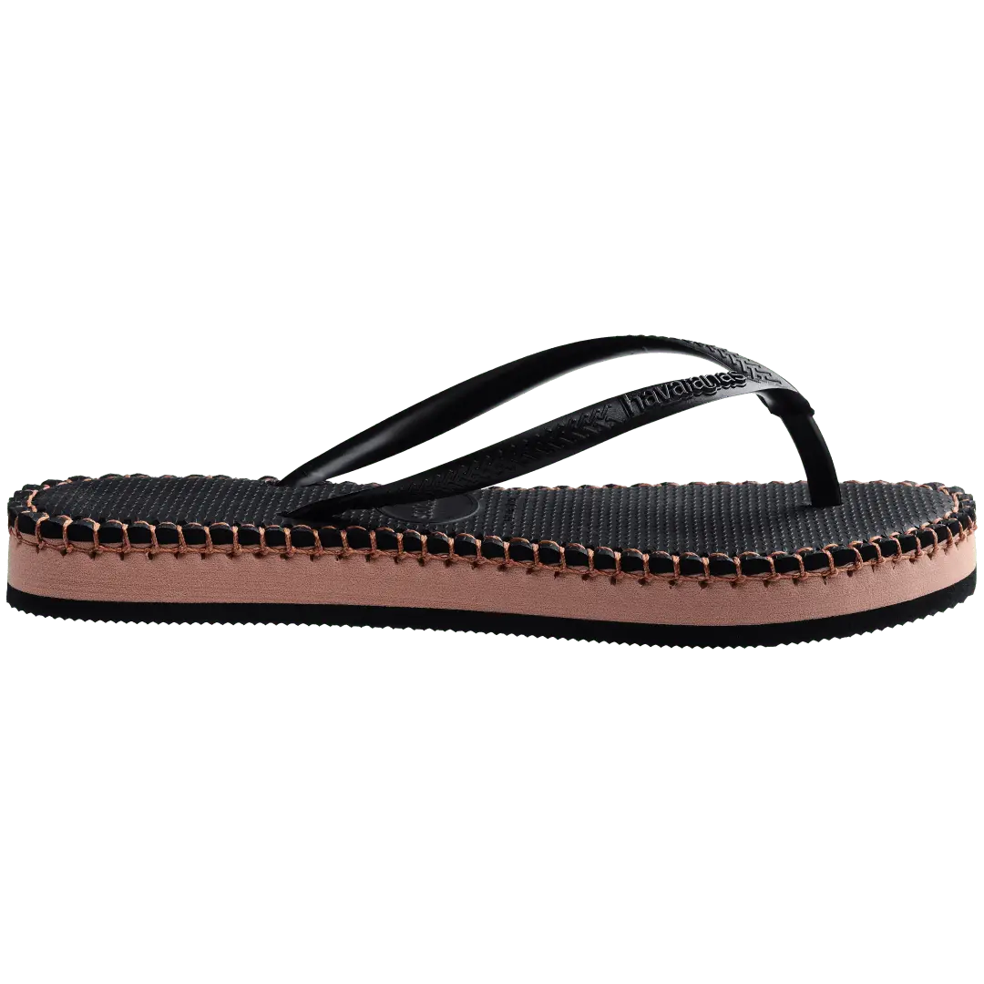Women's Flatform Loop Slim Flip Flops - Image 7