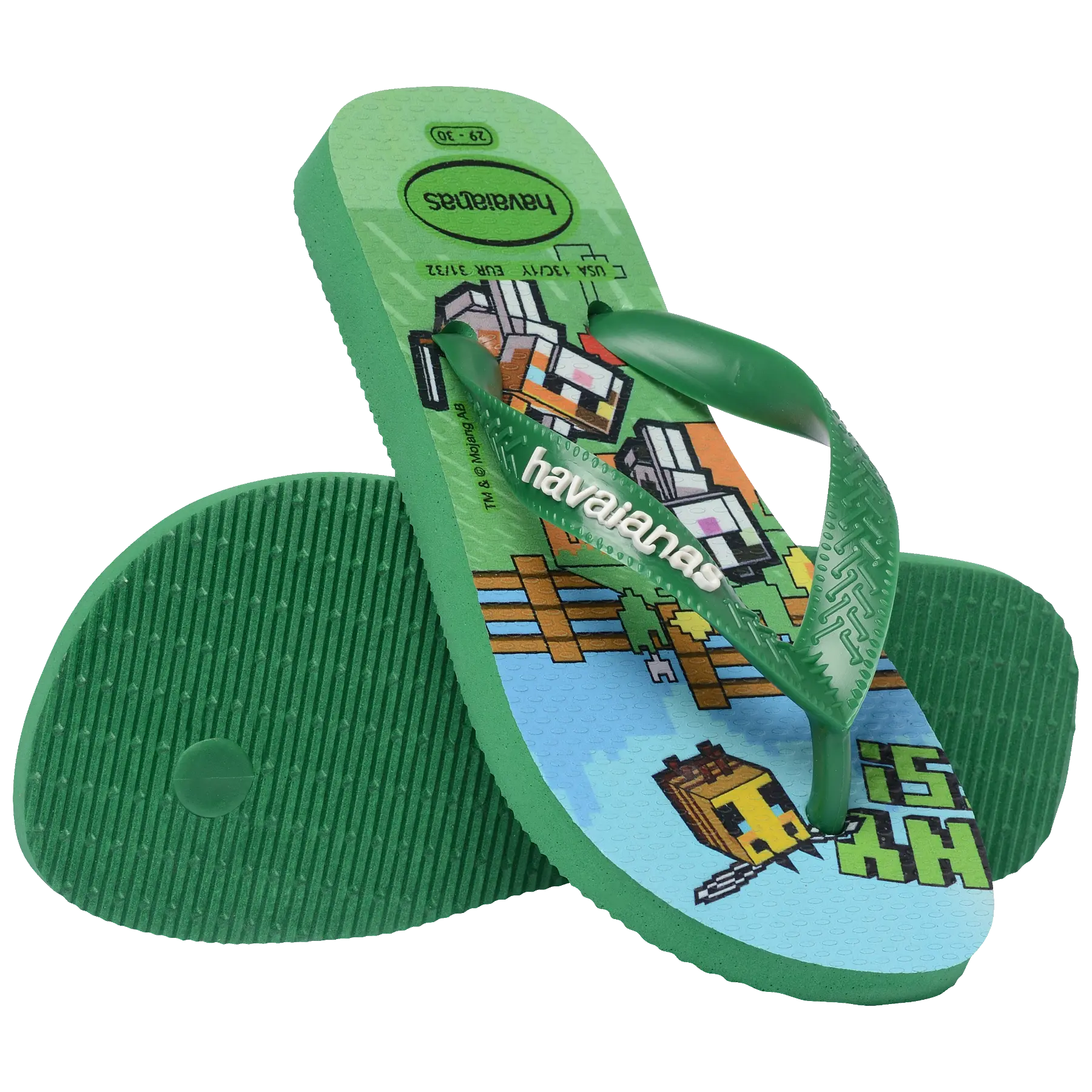 Kids' Minecraft Top Flip Flops - Image 3