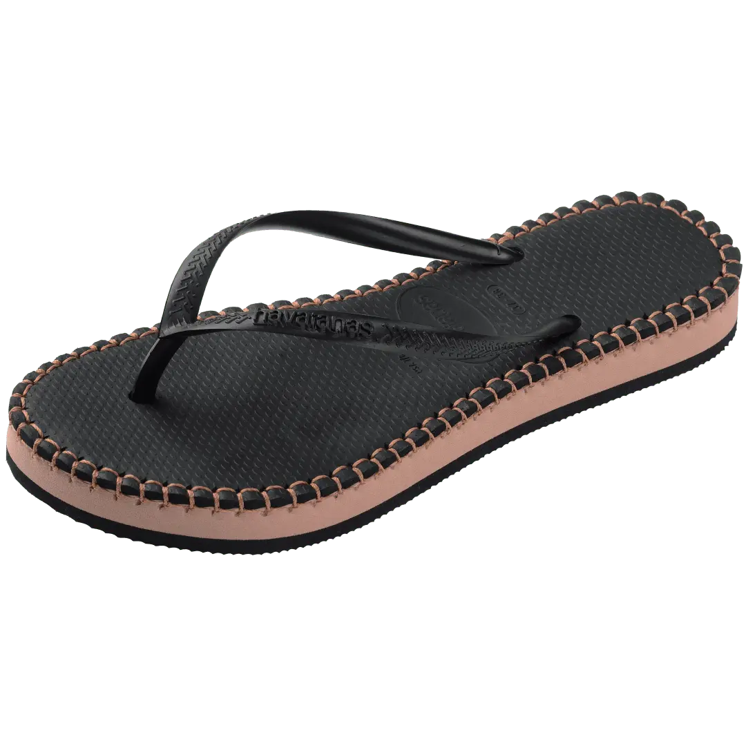Women's Flatform Loop Slim Flip Flops - Image 3